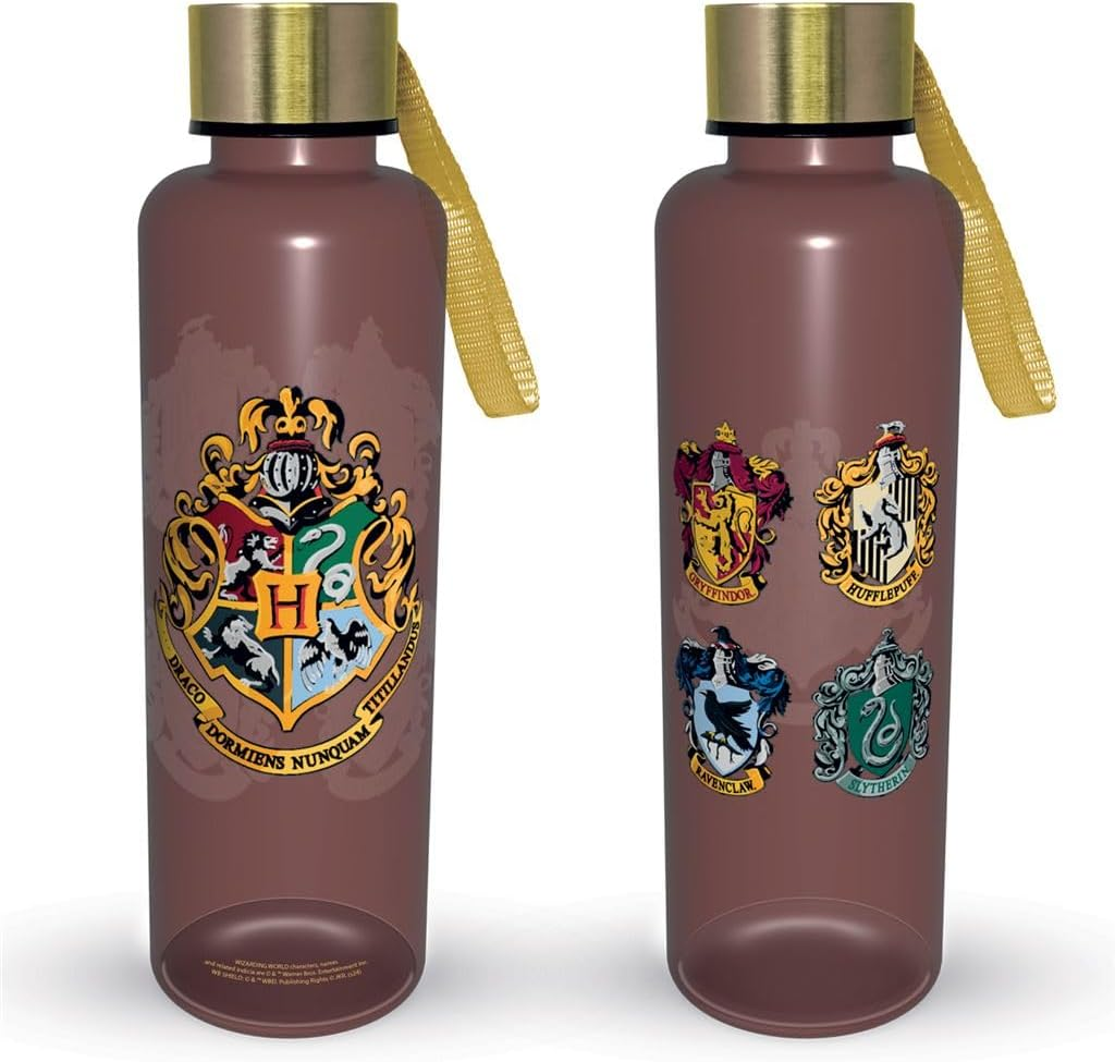 Pyramid International Harry Potter (Colourful Crest) Slim Metal Drinks Bottle, High-Quality Hydration Solution, 19 Fl Oz / 560Ml, One Size image number 1
