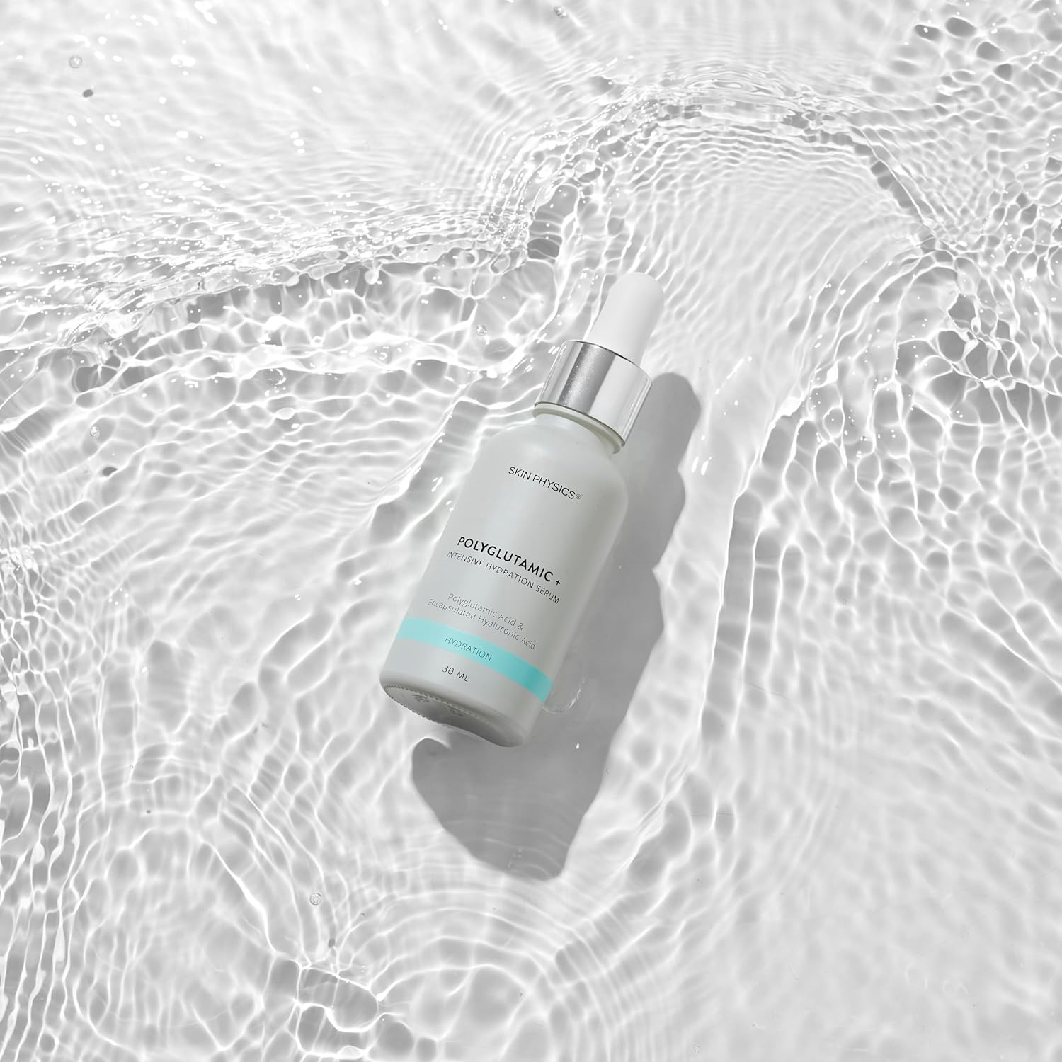 Skin Physics Polyglutamic+ Intensive Hydration Serum &ndash; Polyglutamic Acid & Encapsulated Hyaluronic Acid for Dry, Dehydrated & Dull Skin, Fine Lines & Uneven Texture image number 1