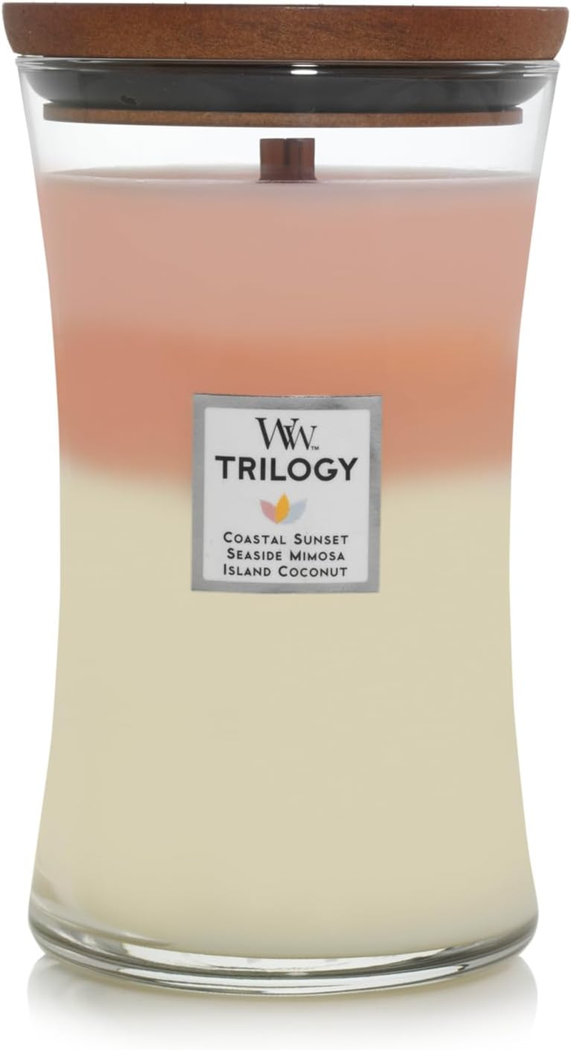 Woodwick Sun Ripened Berries Trilogy Jar Candle, Large