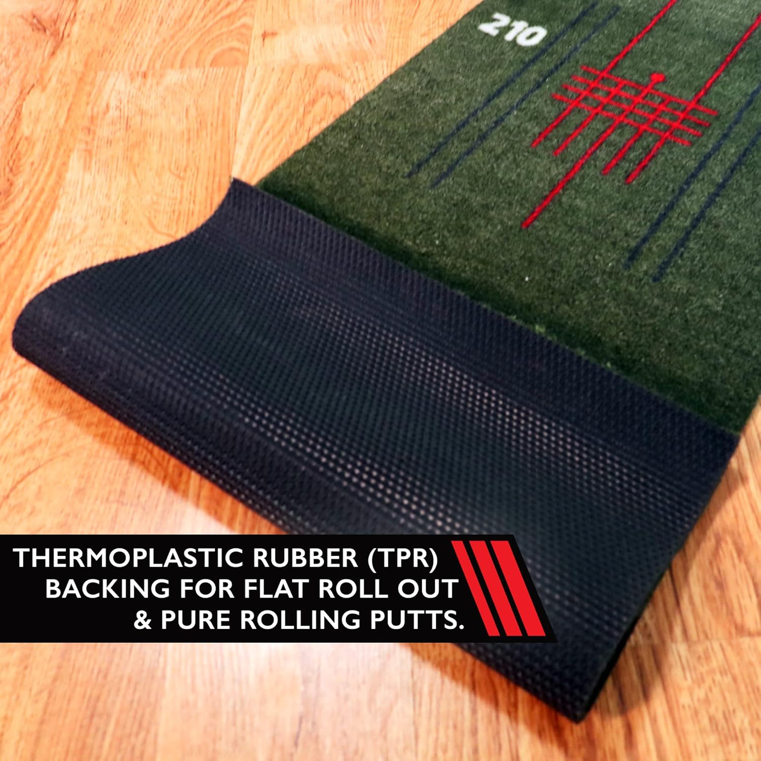 Pure2Improve Confidence Indoor/Outdoor Golf Putting Mat, (9' X 1') image number 4