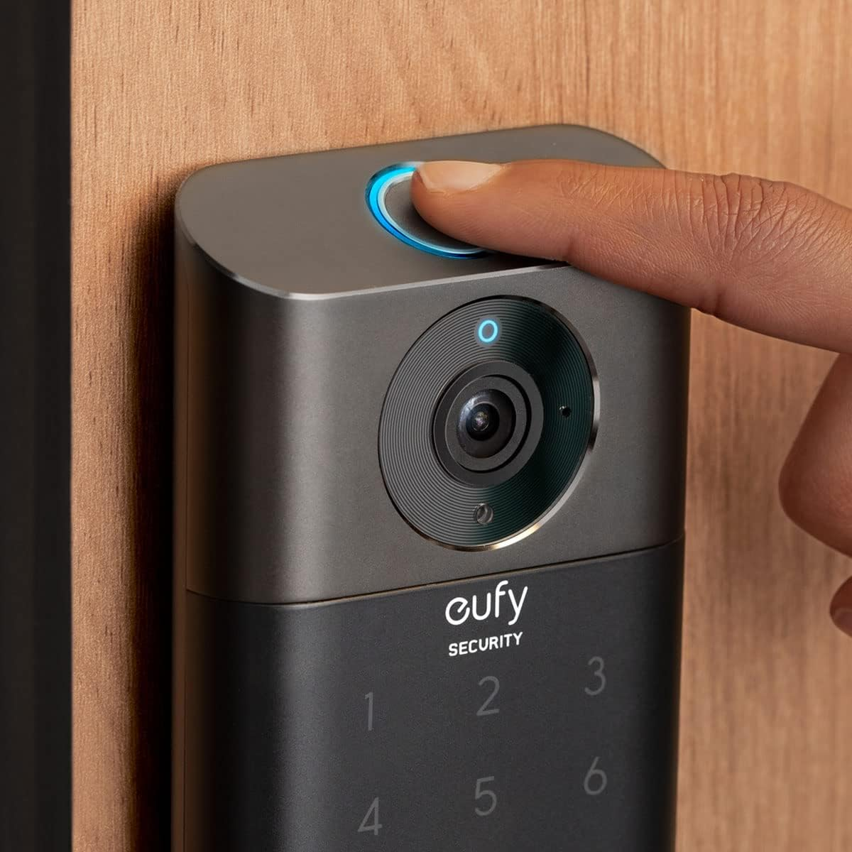 Eufy S330 Video Smart Lock, 3-In-1 Camera+Doorbell+Fingerprint Keyless Entry Door Lock,Bhma, Wifi Lock,App Remote Control,2K Hd,Doorbell Camera Chime,No Monthly Fee,Sd Card Required (T8530) image number 2