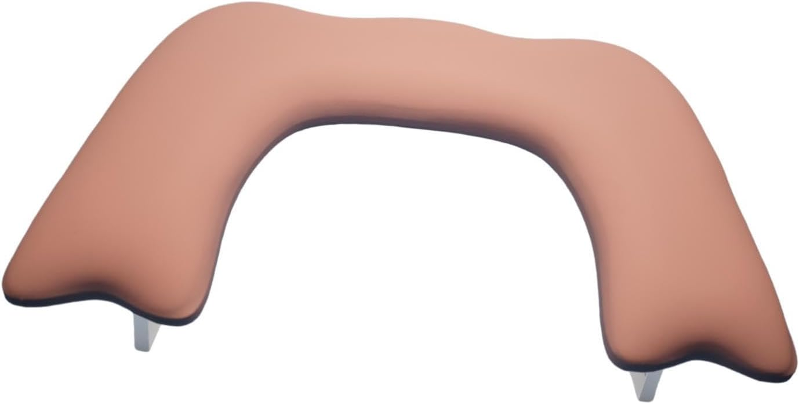 Eigell Nail Art Hand Rest Soft Comfortable Professional Non Slip Nail Table Station Nails Art Accessories for Beginner Makeup Tool, Yellow