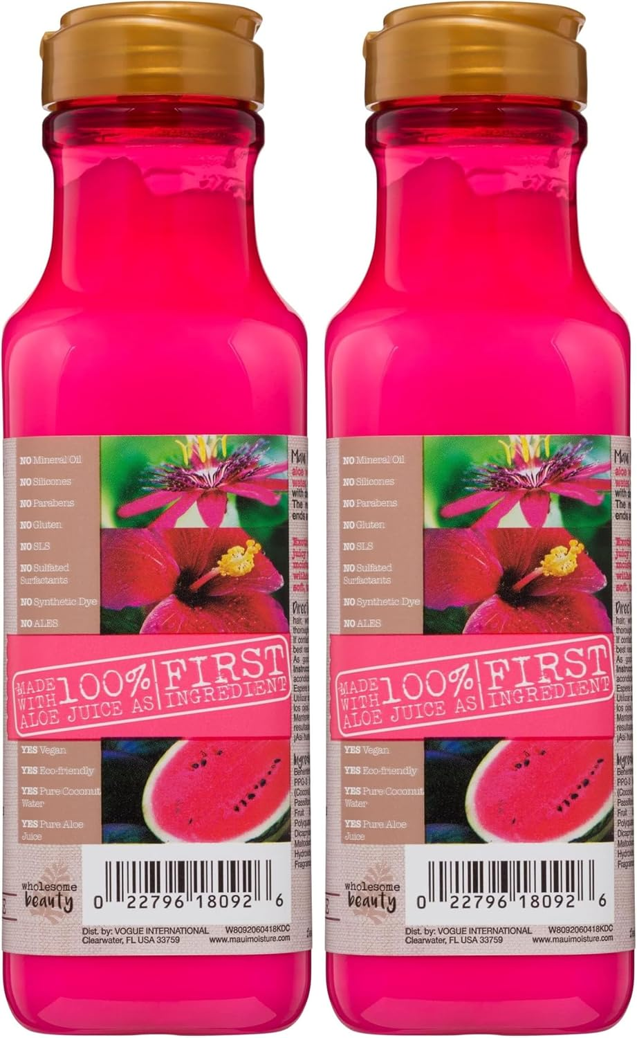 Maui Moisture Lightweight Hydration + Shine Hibiscus Water Conditioner for Thin & Fine Hair 385Ml|Helps to Hydrate Strands without Residue or Heaviness image number 1