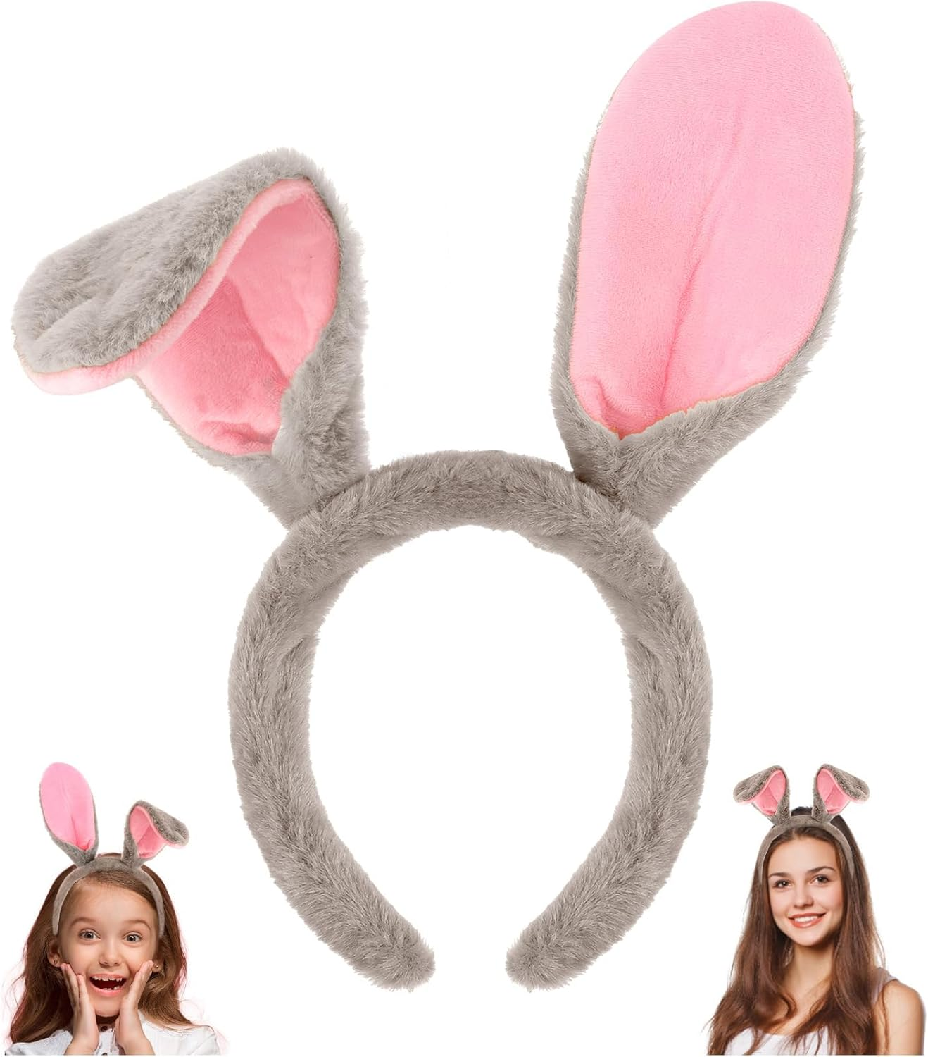 Easter Bunny Ears Headband Rabbit Ears Headband Bunny Costume Accessories Halloween Cosplay Hairbands