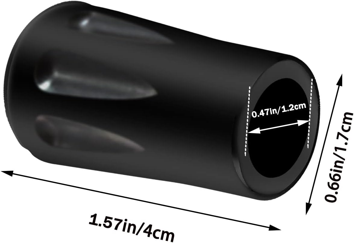 8Pcs Trekking Pole Tips Replacement Protectors, Rubber Feet for Hiking Pole Tips Rubber Tips for Walking Sticks Tips Accessories, Fits Most Standard Walking Sticks Shock Absorbing(11Mm Hole Diameter) image number 5