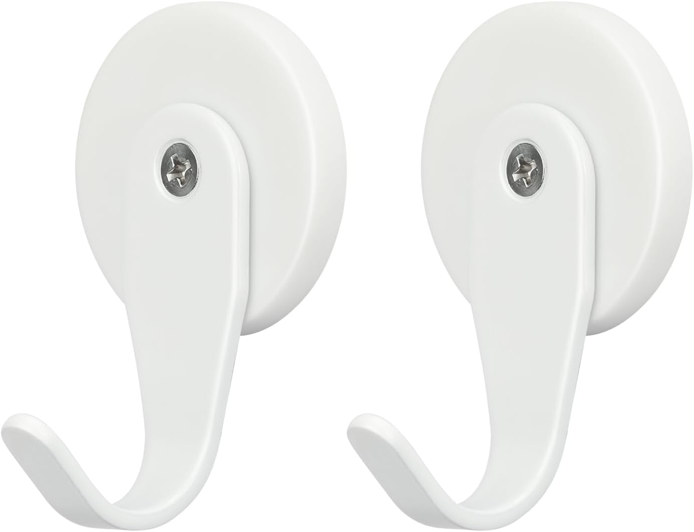 FYY Magnetic Wreath Hanger - 2 Pack Heavy Duty Magnets with Hook for Refrigerator, Christmas Decoration Magnetic Hooks for Metal Front Door, Cruise Hook Hanger for Hanging Cabins Grill Coat Pattern 2W image number 2