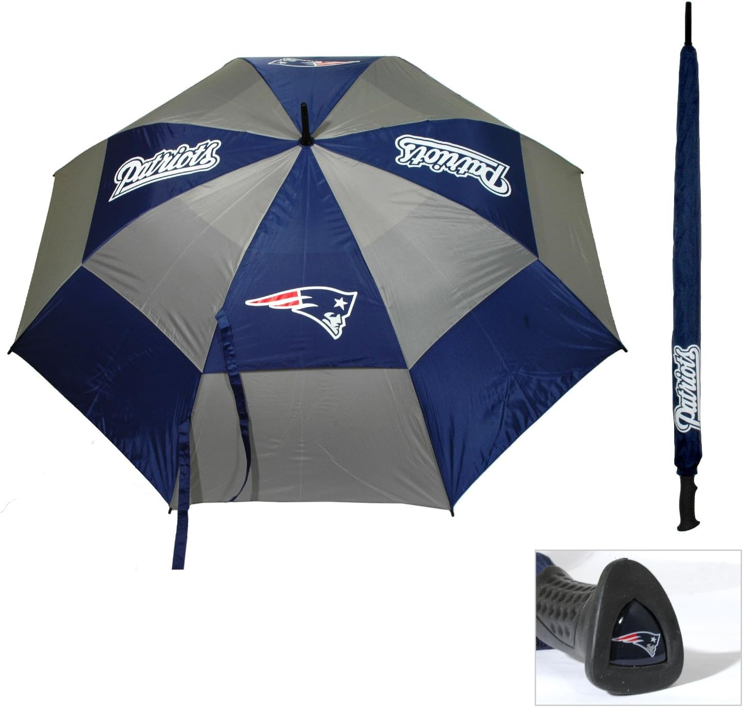 Team Golf NFL 62" Golf Umbrella with Protective Sheath, Double Canopy Wind Protection Design, Auto Open Button image number 1
