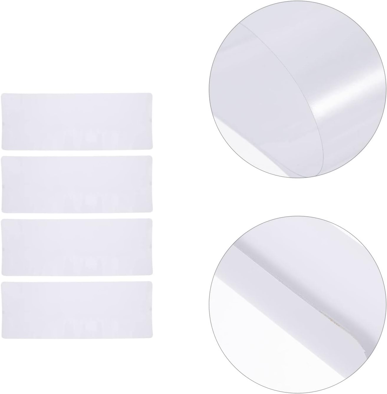 Mipcase Cat Scratch Furniture Protector : 4 Pcs Plastic Couch Protector from Cat Claws Self-Adhesive Kitten Scratch Pad for Home, 18.86X5.50X0.04Inch (White) image number 2