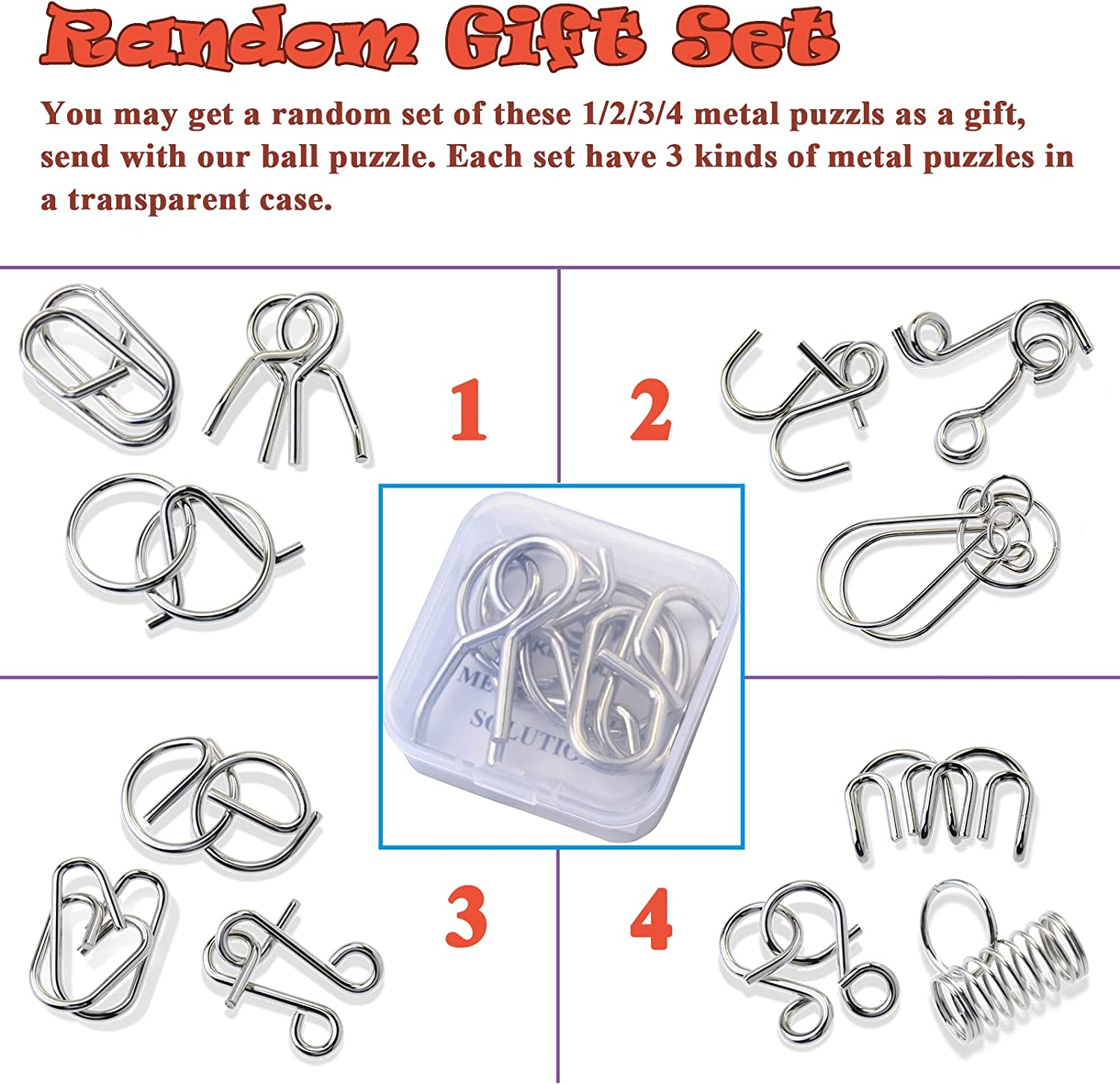 KINGOU Wooden Puzzle Magic Ball Brain Teasers Toy Intelligence Game Sphere Puzzles for Adults/Kids image number 2