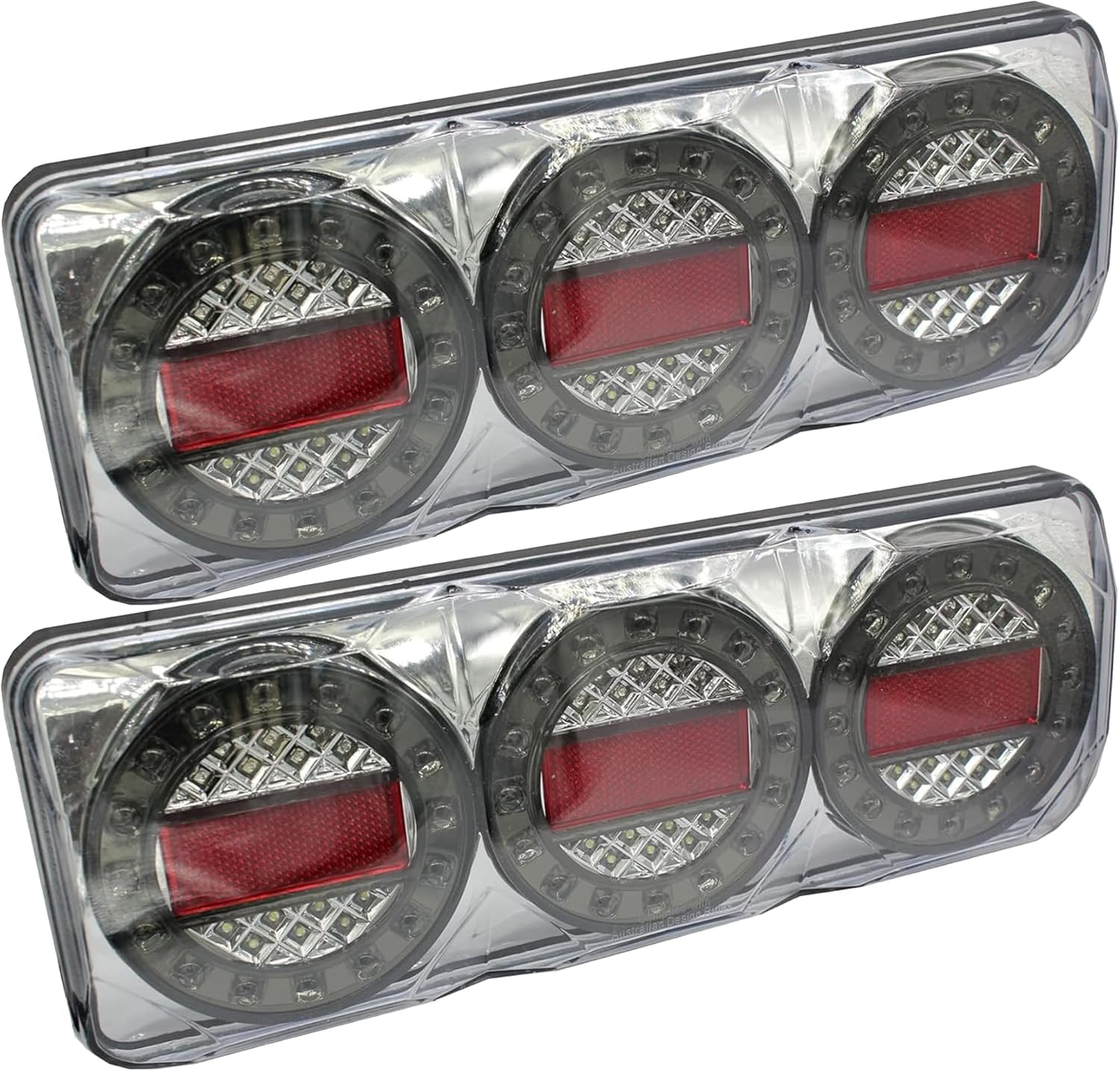 LEVANLIGHT 2Pcs 90 LED Trailer Lights 3 in 1 Turn Signal,Running Light,Brake& Reverse Lights | IP68 Waterproof Taillights for Trucks,Trailers,Rvs,Campers,Utvs,Ute,Vans | 12V Heavy Duty LED Light Kit image number 3