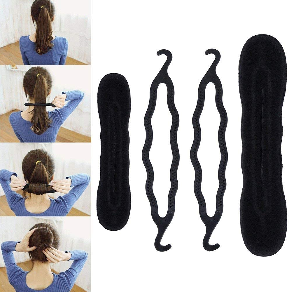 Haobase Hairdressing Accessories, Hairdressing Tools Set Hairstyle Stylized Accessory Hair Girls Sponge Foam Hairclip Braid image number 5