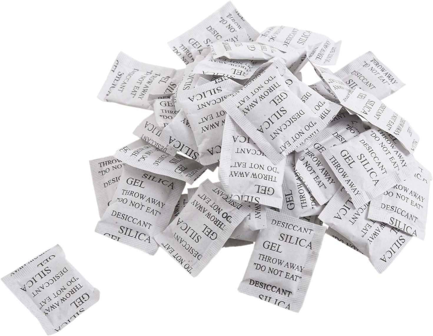 Carhar 50 Pieces Silica Desiccant Drying Humidity Absorber Sachets Bags image number 3