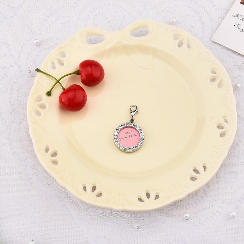 Cat Dog ID Tag Keychain for Pet Prevent Getting Lost Name Tag for Pet Keychain Key Chain for Friend Girlfriend Pets Lover Christmas Birthday Gifts for Dogs Cats Pets Coller Accessory with Photo Frame image number 2