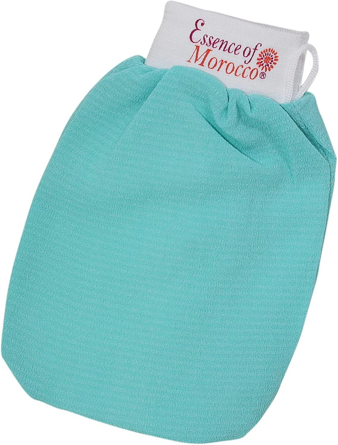 Moroccan Exfoliating Kessa Glove Hammam Exfoliation Scrubbing Mitt Spa Scrub Made in Morocco Premium Quality Blue Turquoise image number 6