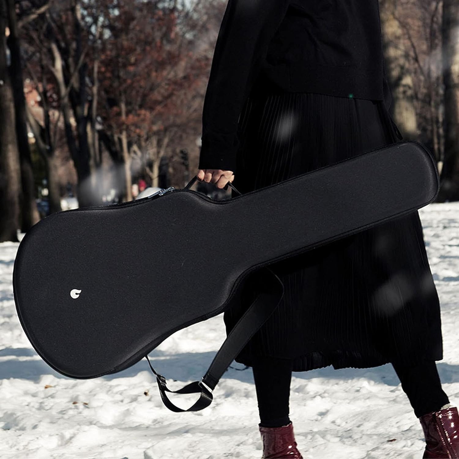 LAVA ME 2 Carbon Fiber Guitar 36 Inch with Effects without Plugging In, Acoustic Electric Guitar Beginner Bundle with Free Guitar Bag (Freeboost-Black) image number 4