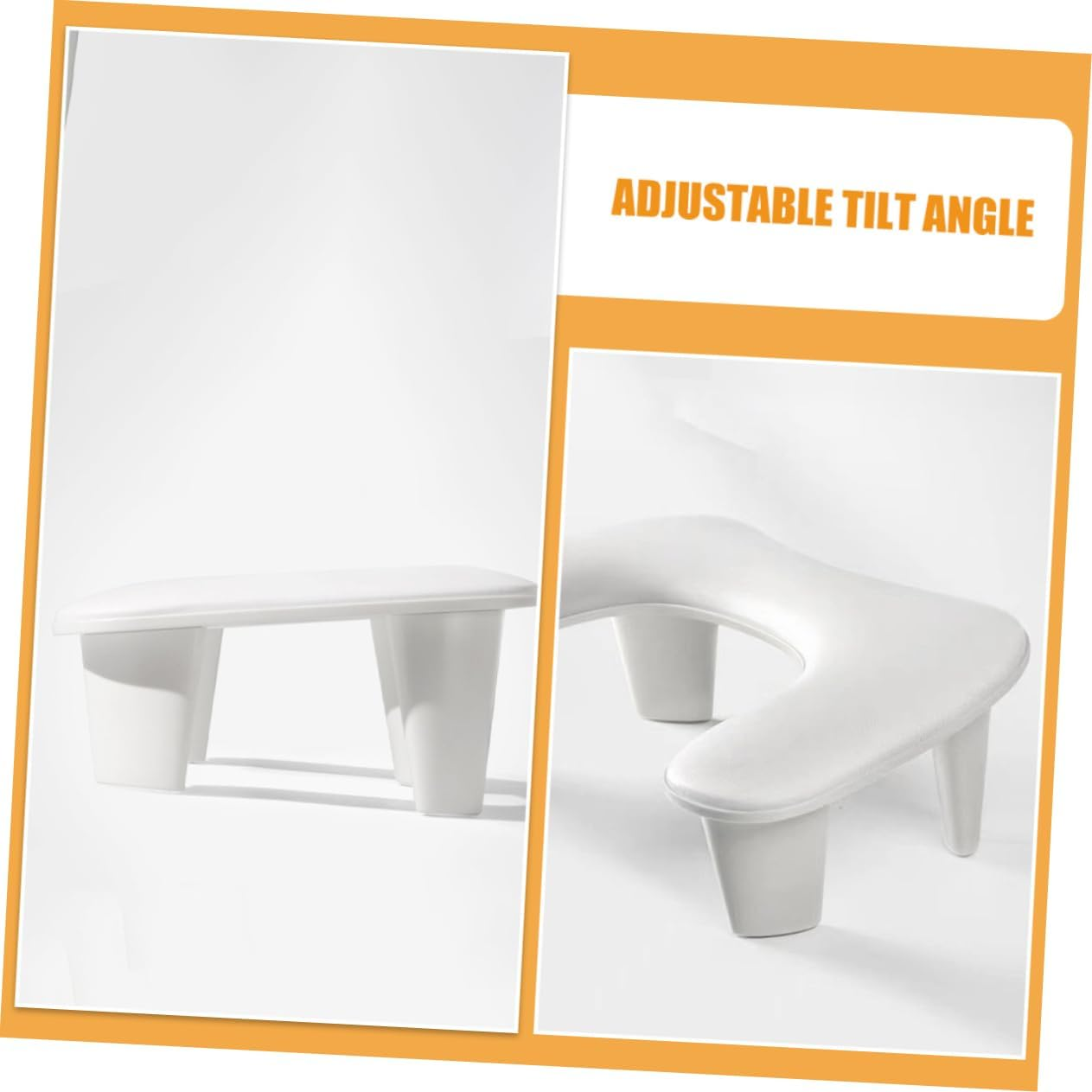 FRCOLOR U Shaped Nail Arm Rest Cushion for Nail Tech Detachable Portable Design with Tilt for Ergonomic Support for Acrylic and Various Hand Activities image number 4