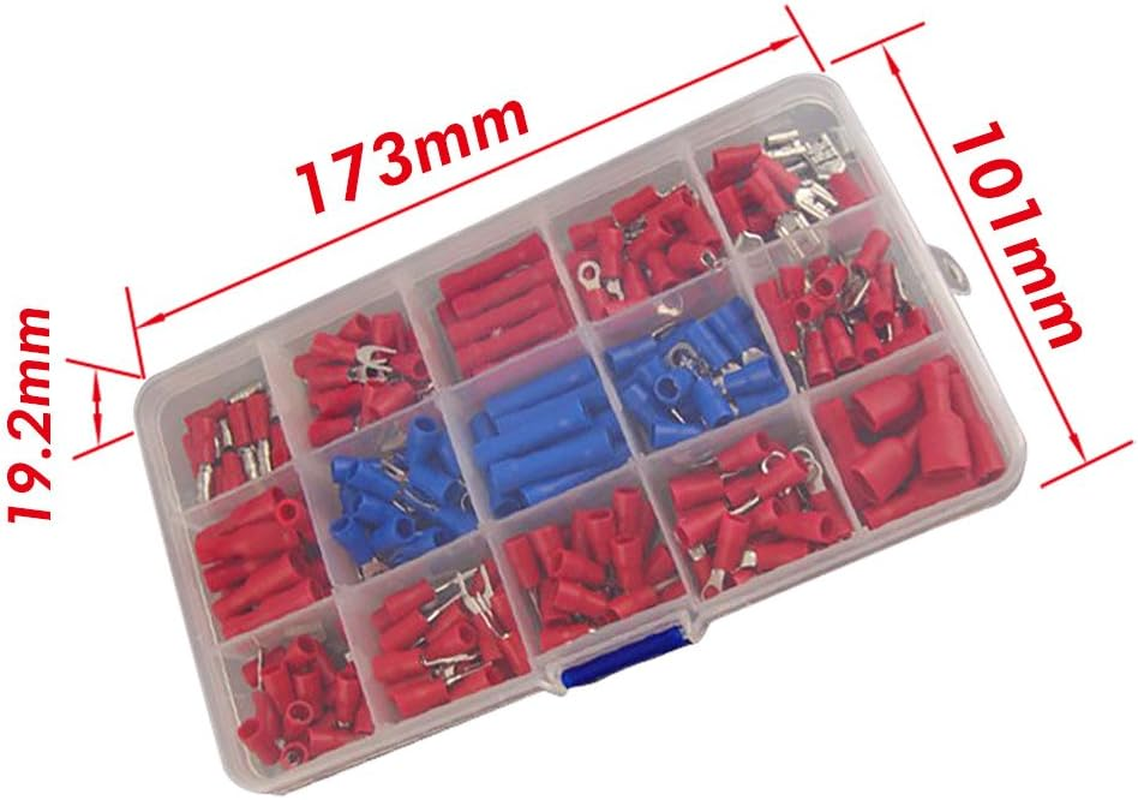 NUZAMAS Insulated Terminal Ratcheting Ferrule Crimper Plier Crimping Cable Capacity 0.25-2.5Mm&sup2; AWG 23-13 Includes 240 Terminals/Connectors image number 3