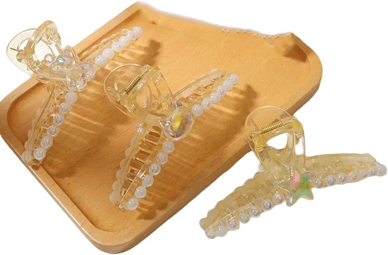 Traziewell Hair Clips Large Pack of 4 Hair Clips Claw Clips Women for Thick Hair Non-Slip Hair Clip Ponytail Holder Vintage Hair Accessories Women Girls 1220 image number 4