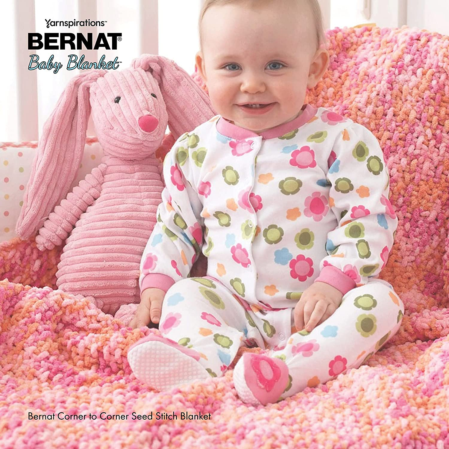 Bernat Baby Blanket, Polyester, Buttercup, 300G image number 4