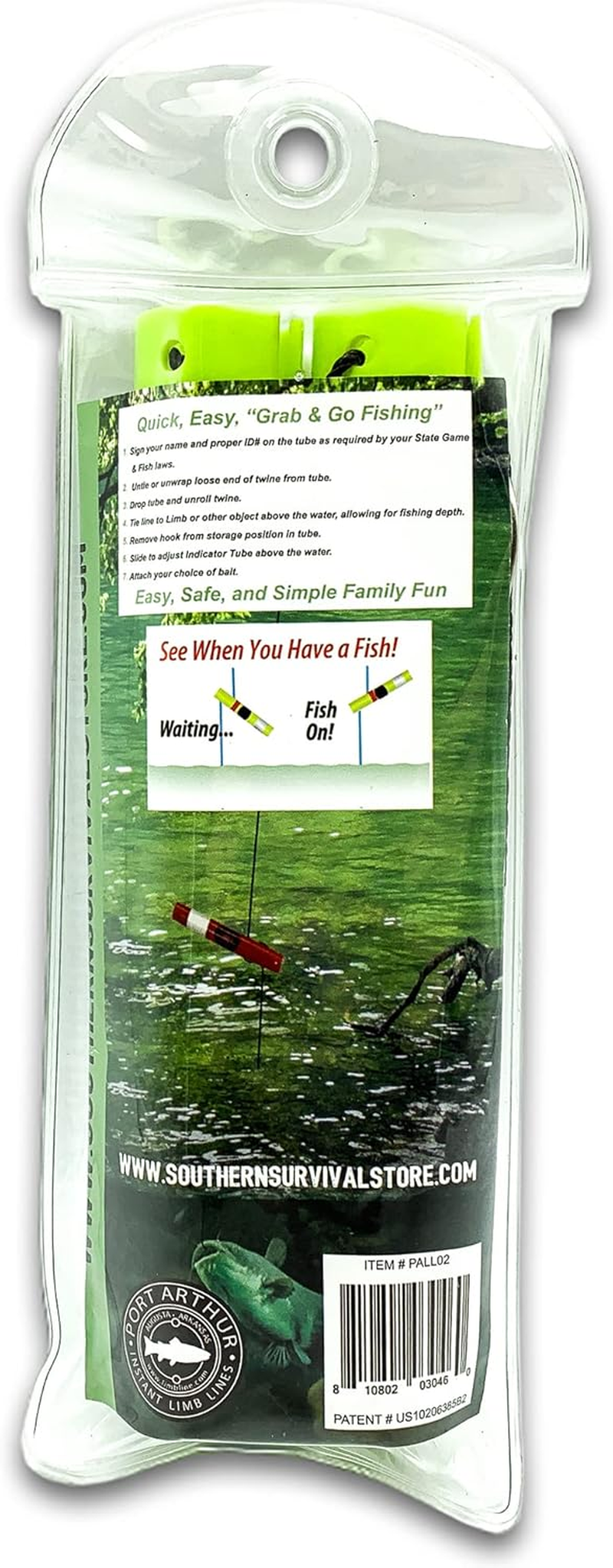 BATTLBOX Survival Fishing Kit Limb Lines Auto Fishing Device 2-Pack - Outdoor Survival Tools Camping Bushcraft Fishing - Lightweight, Compact, Easy to Use image number 2