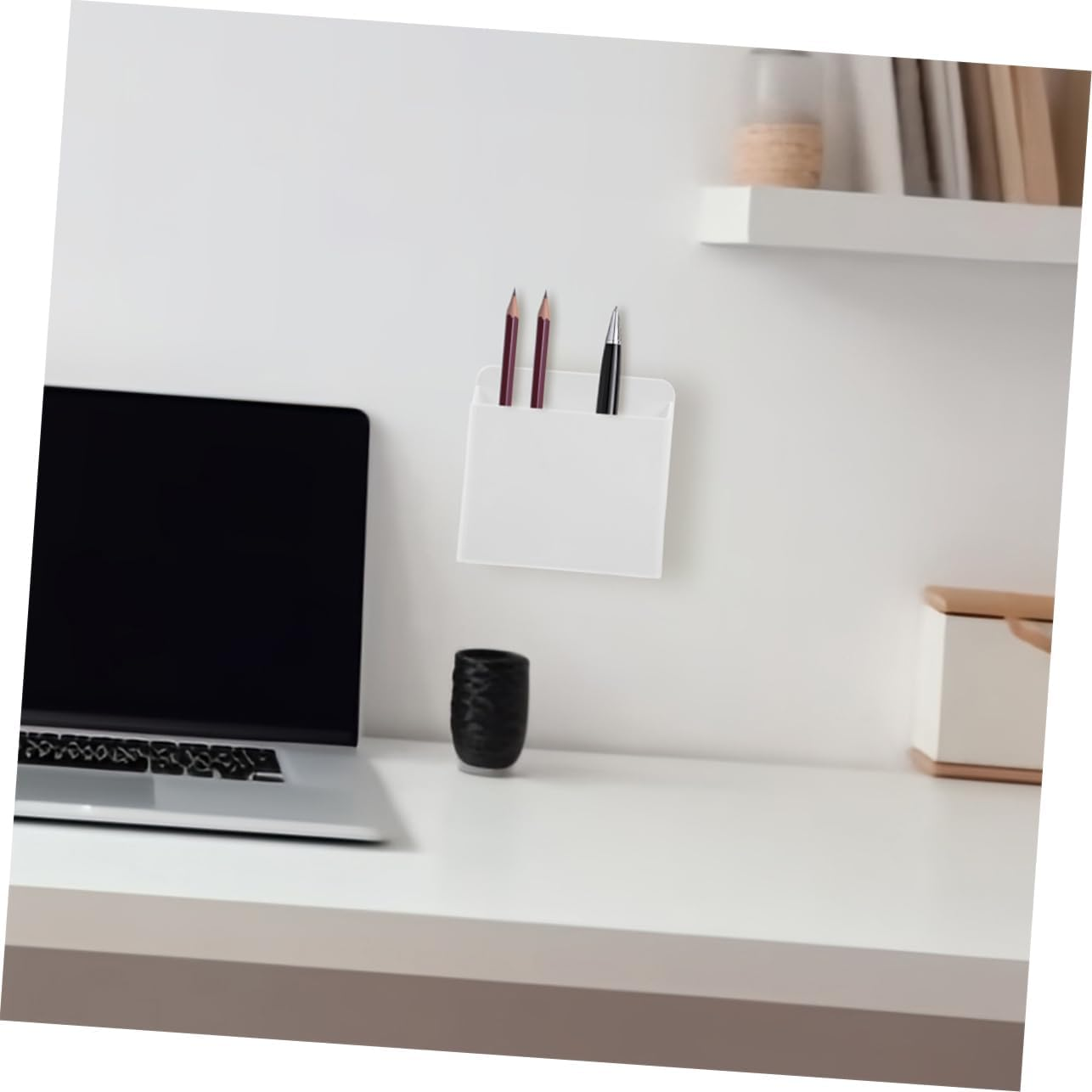 Tofficu 8Pcs Suction Cup Pencil Case for Whiteboard Pen Holder Organizer Includes Board Holder Marker for Wall Office Desk Accessory image number 4