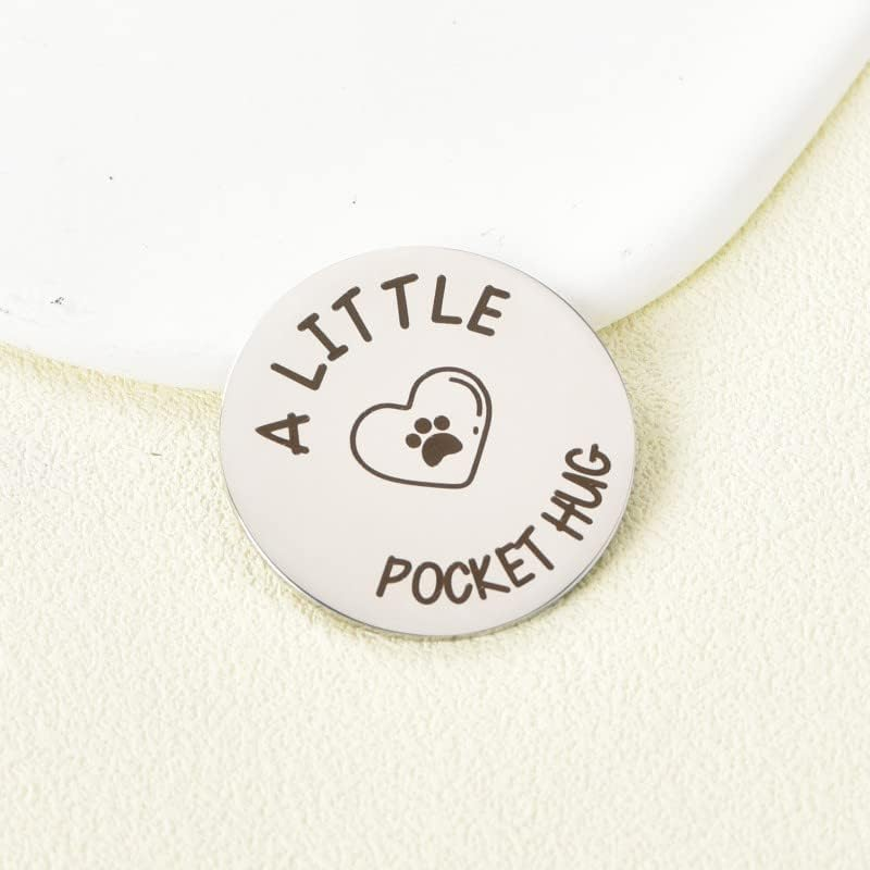 Loss of Pet Memorial Gifts for Dogs Cats Pocket Hug Keychains for Pet Owner Bereavement Remembrance Gifts for Loss of Dog Sympathy Gifts for Family Friends - When Tomorrow Starts without Me Keychain image number 2