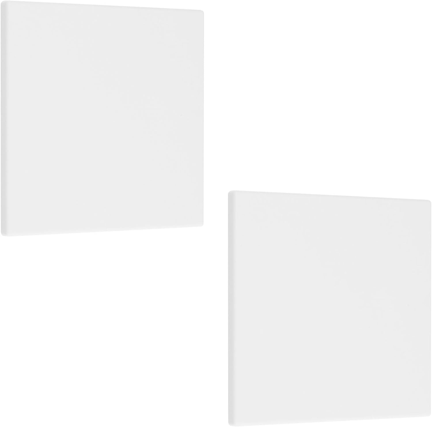 UFURMATE White Blank Cover Wall Plate, 2PCS Plastic Screwless Wall Hole Plate 2-Gang Blank Device Outlet Cover Electrical Covers for Unused Outlets or Switches (189 * 110Mm) image number 5