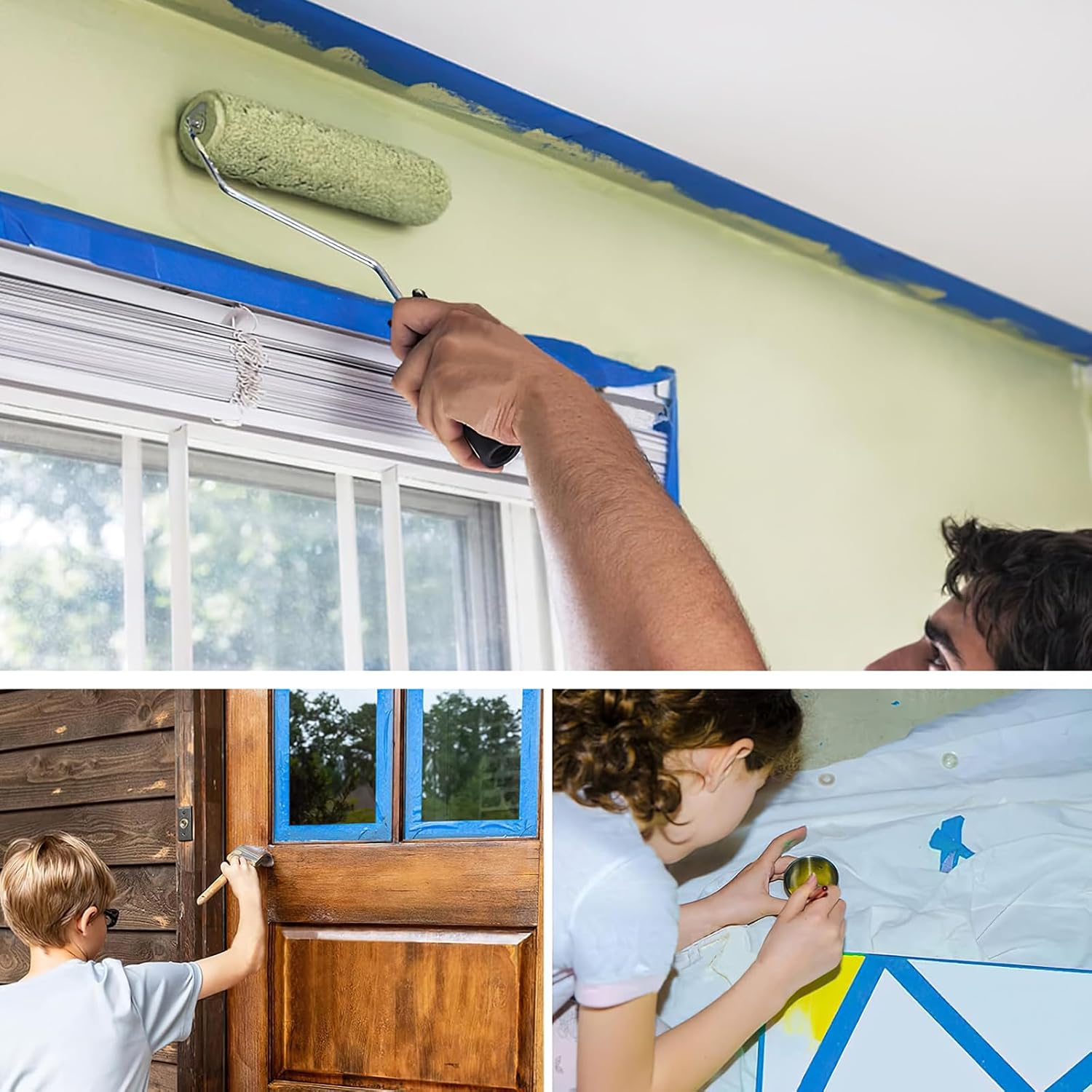 Masking Master,Painters Tape Dispenser,Masking Tape Dispenser,Masking Tape Applicator,Painters Tape Applicator for Painting,Masking Paint Tape Applicator,Portable Masking Tape Cutter with Painter Tape image number 6