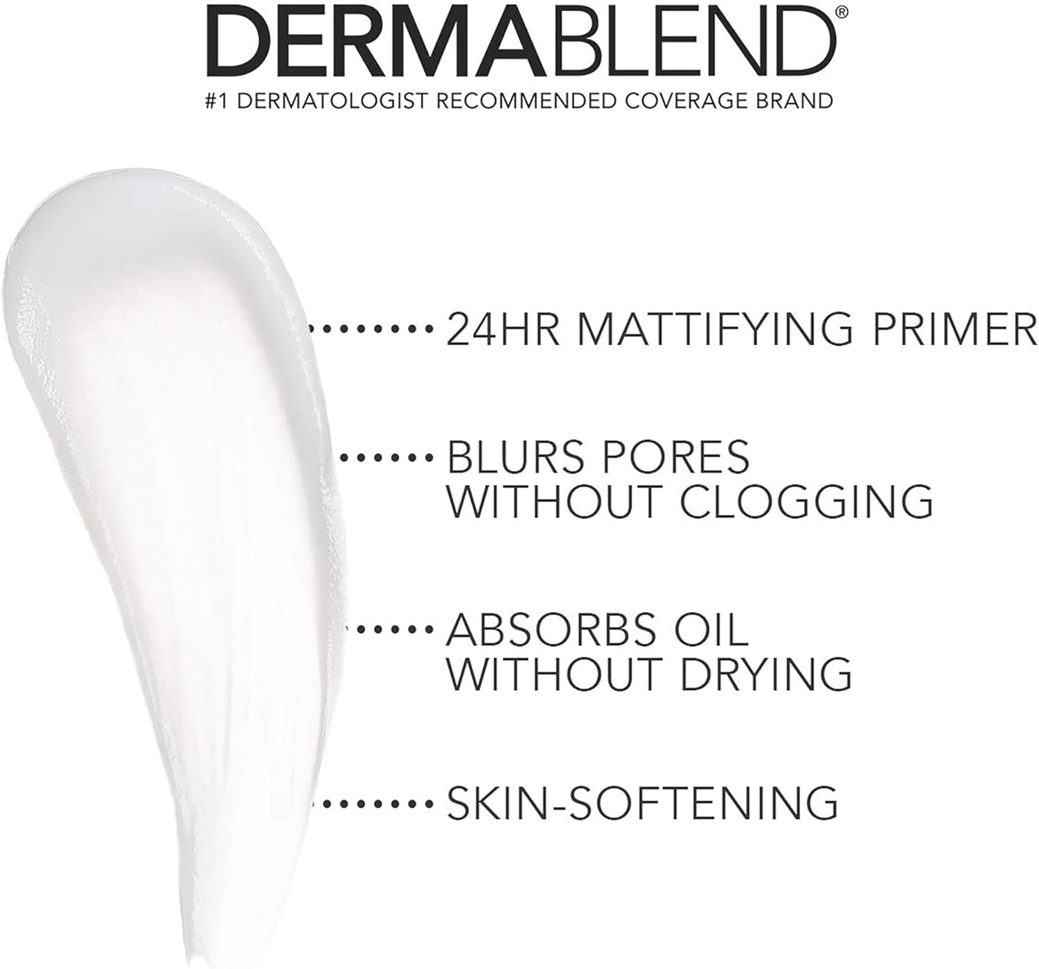 Dermablend Professional Poresaver Matte Primer - Oil-Absorbing Pore-Minimizer Never Dries Out Skin - 24 Hour Makeup Extender - Dermatologist-Created, Fragrance-Free, Allergy-Tested - 30Ml image number 2