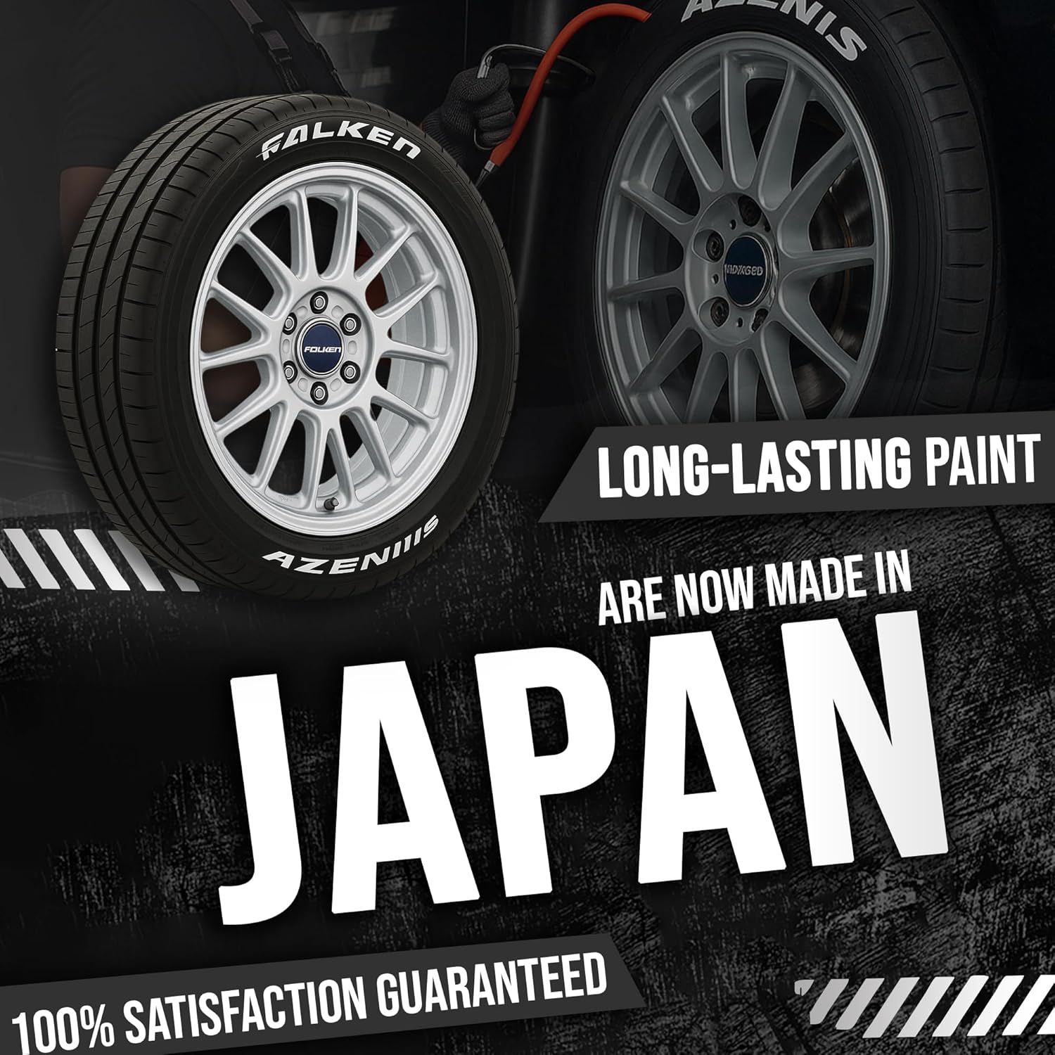 Paint Pen for Car Tires | Permanent and Waterproof | Carwash Safe (White, 1 Pen) image number 4