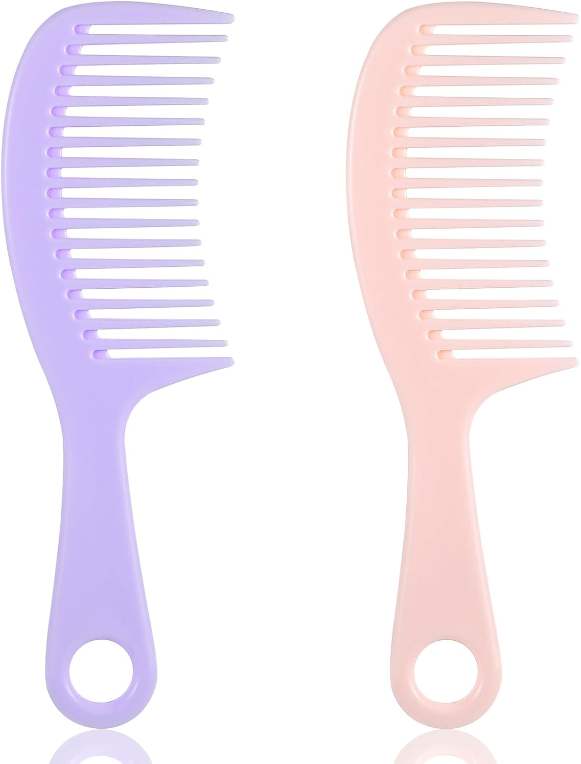 Ymapinc 2 Pcs Wide Tooth Combs for Women, Hair Comb Set for Large Hair Detangler Comb for Curly, Straight,Thick Long Detangling Hair with Hole for Wet and Dry Hair image number 1