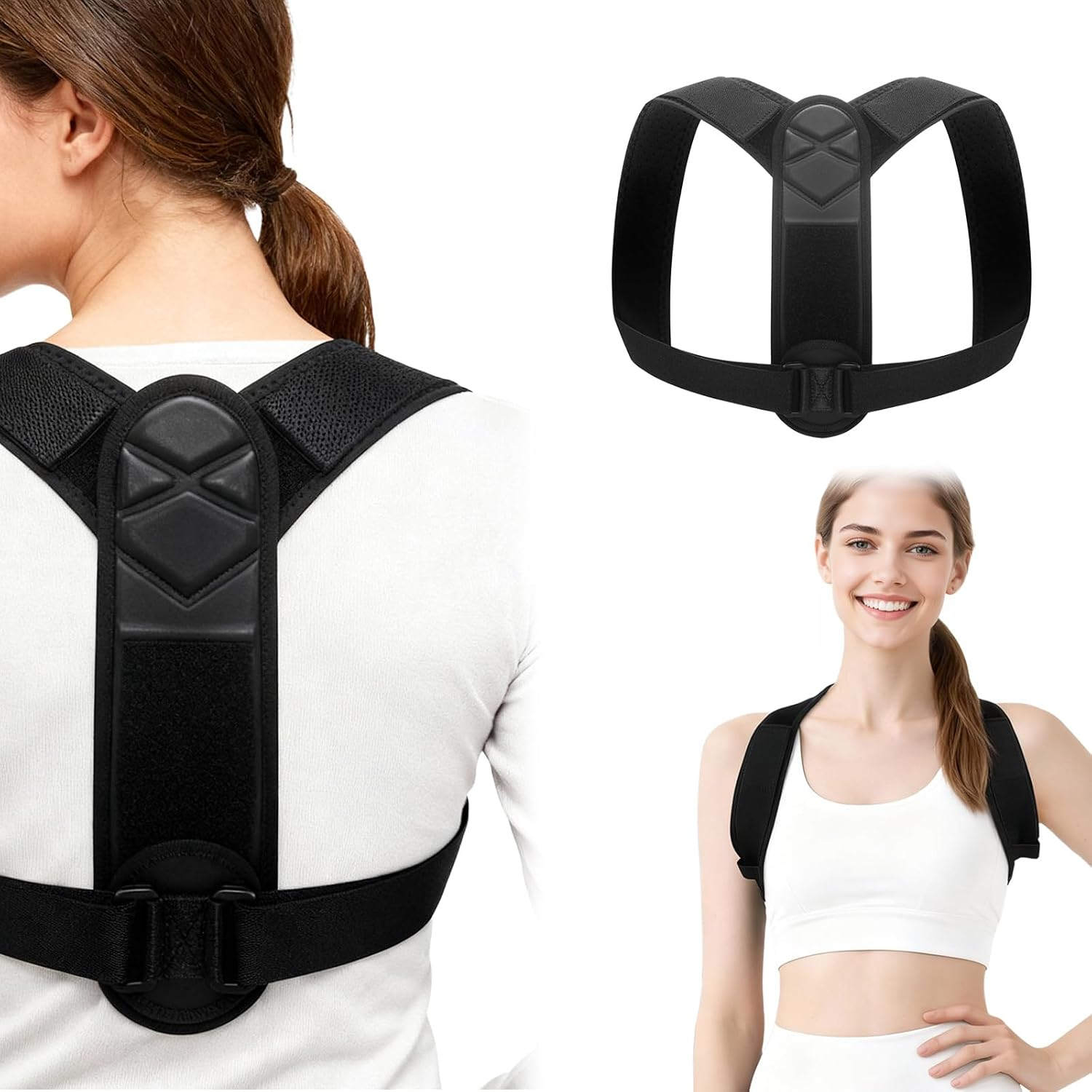 Posture Corrector for Men & Women, Upper Body Support, Back Support, Can Relieve Neck and Shoulder Pain Caused by Poor Posture and Hunchback - Comfortable Back Posture Corrector image number 4