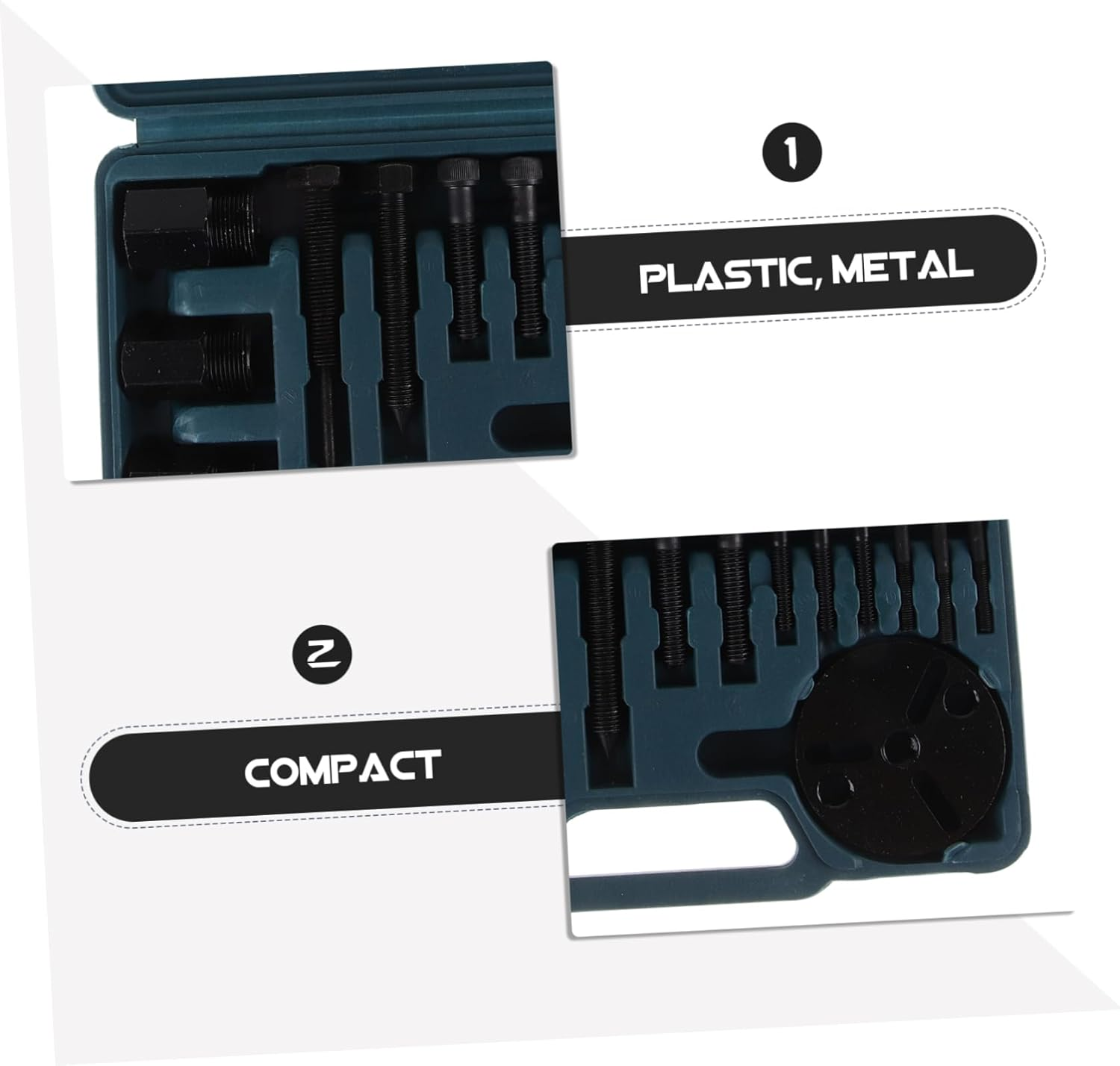 COSMEVIVI Compressor Clutch Removal Tool Set for Automotive Air Conditioning Maintenance Air Conditioning Clutch Puller Kit for Mechanics and Hvac Repair image number 4