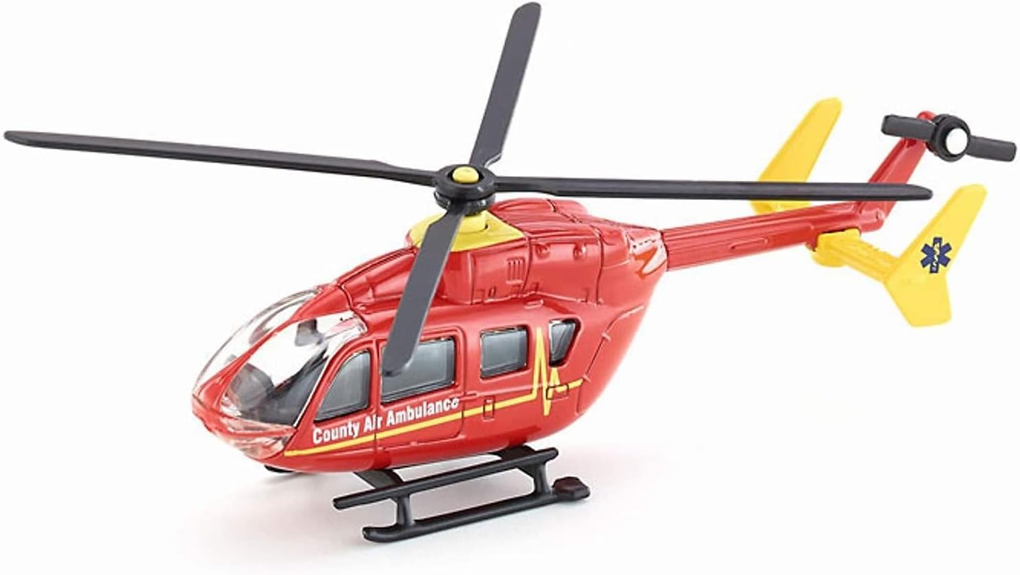 Siku - Helicopter - 133 X 91 X 41 Mm, Rescue Helicopter Red