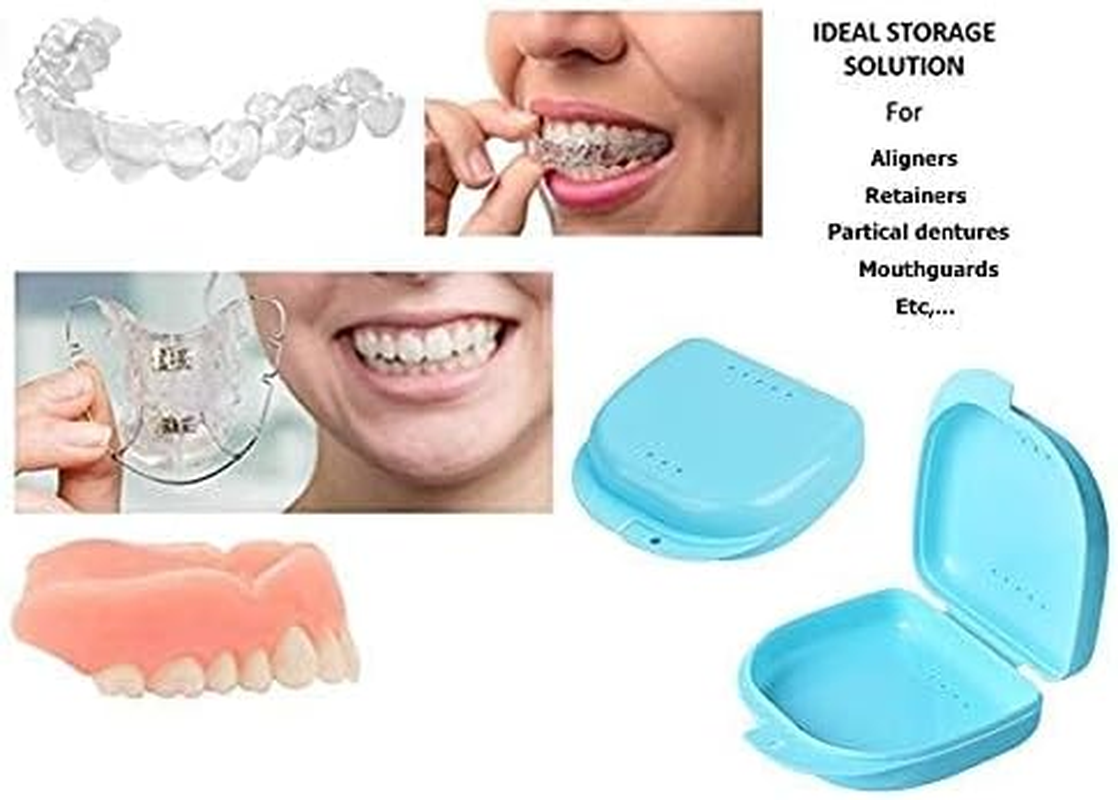 Y-Kelin Retainer Box Retainer Container (Light Blue+Light Blue)