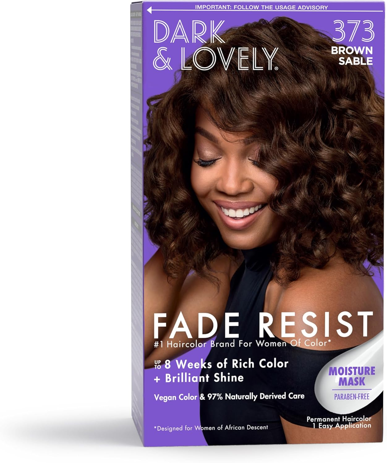 Dark and Lovely Fade Resistant Rich Conditioning Color Brown Sable - 373 Brown Sable - 373