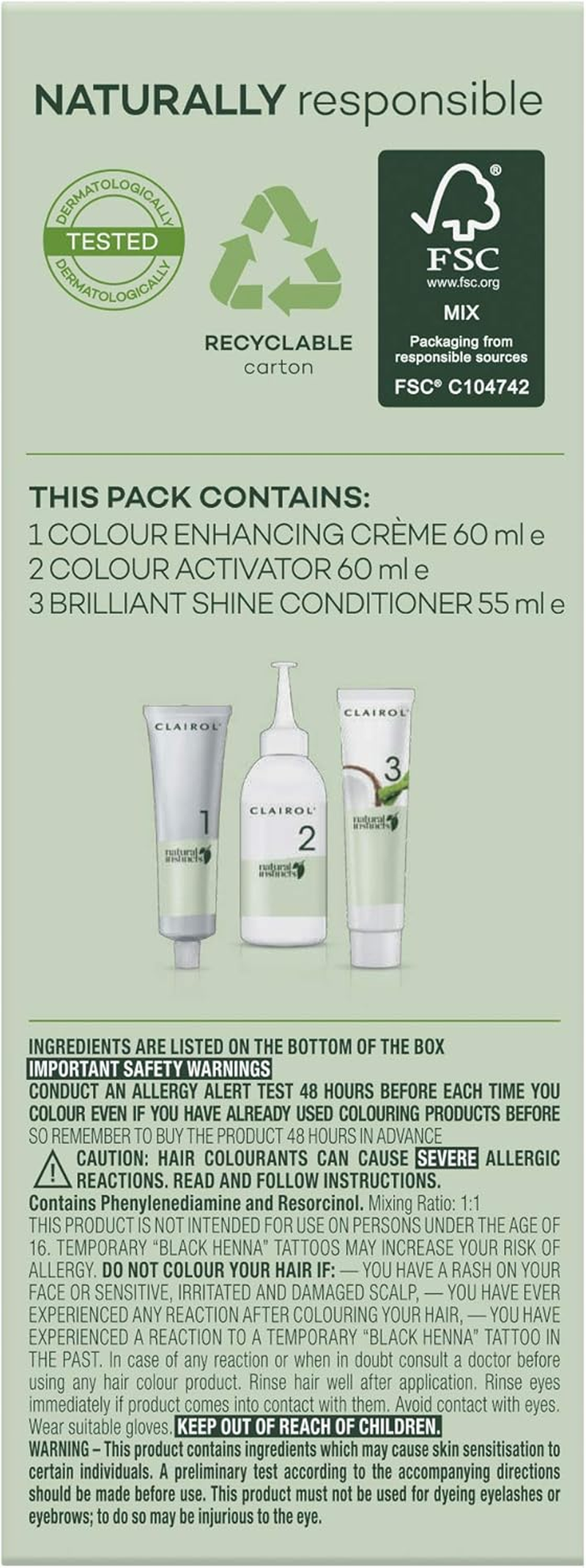 Clairol Natural Instincts Semi-Permanant Hair Colour, 8A Medium Cool Blonde, Ammonia Free, Natural Hair Colour image number 1