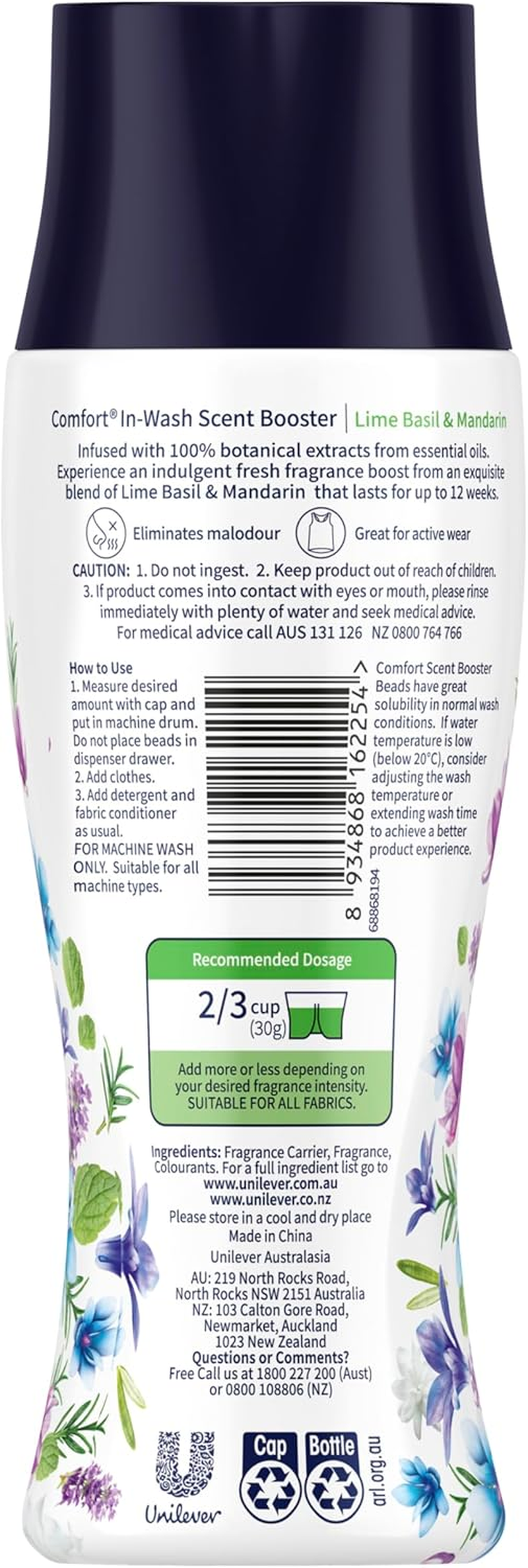 Comfort In-Wash Scent Booster Beads 200G, Classic Fresh, 12 Weeks of Long Lasting Freshness image number 4