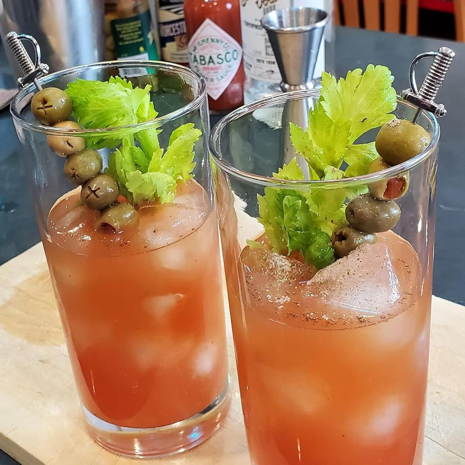 8 Pieces Stainless Steel Cocktail Picks Toothpicks Sword Metal Martini Drink Pick Sticks Appetizer Resuable Skewers Food Fruit Cocktail Toothpicks for Birthday Wedding Beach image number 1