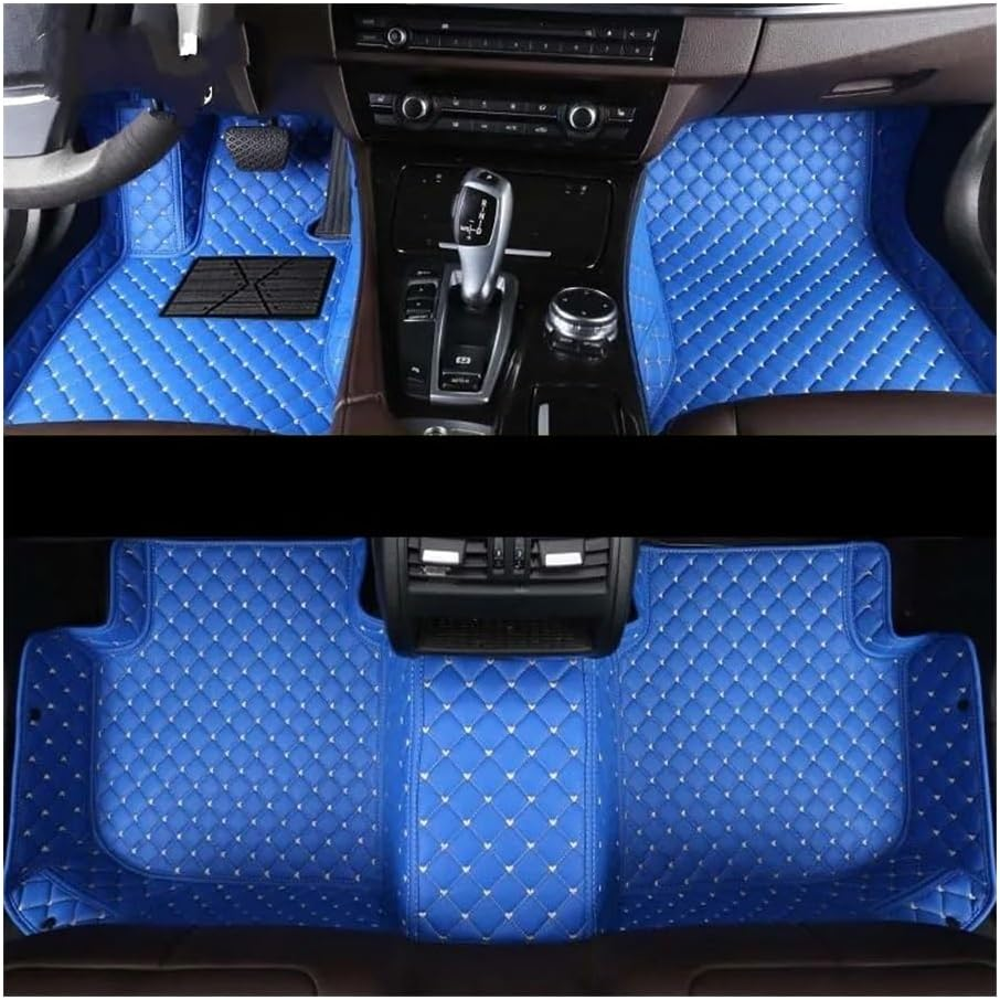 Car Mats Custom Car Floor Mats for N&Issan for Navara D22 D23 D40 1997-2010 2011 2012 2013 2014 2015 2016 Auto Carpets Foot Coche(Blue) - Beige image number 2