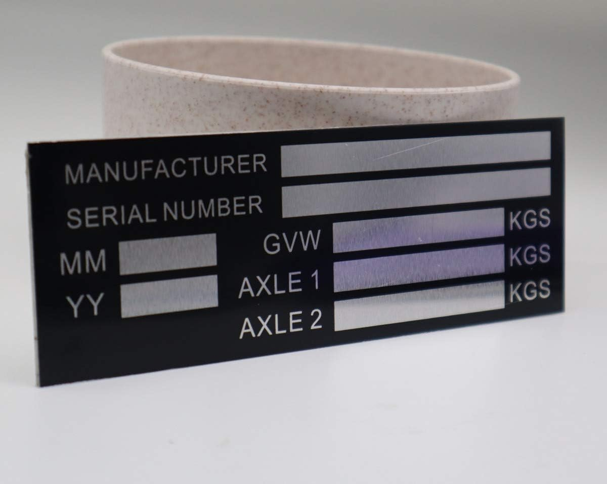 VIN Serial ID TAG Plate Data Blank CAR Truck HOT Rod Equipment Trailer 4Mm Number & Letter Stamp Punch Set(4Mm Number) image number 1