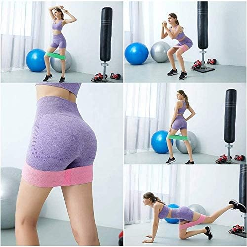 Boolavard Glute Fabric Resistance Hip Band for Legs and Butt Fabric Booty Bands for Women Men Exercise Heavy Thick Cloth Squat Band Circle image number 2
