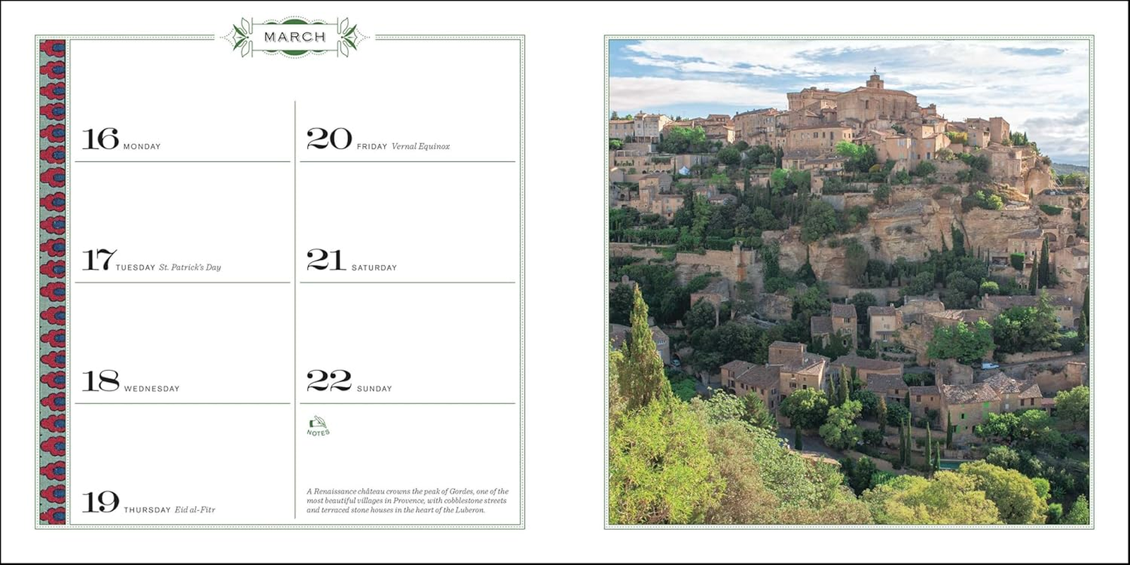 French Country Diary 12-Month 2026 Engagement Calendar