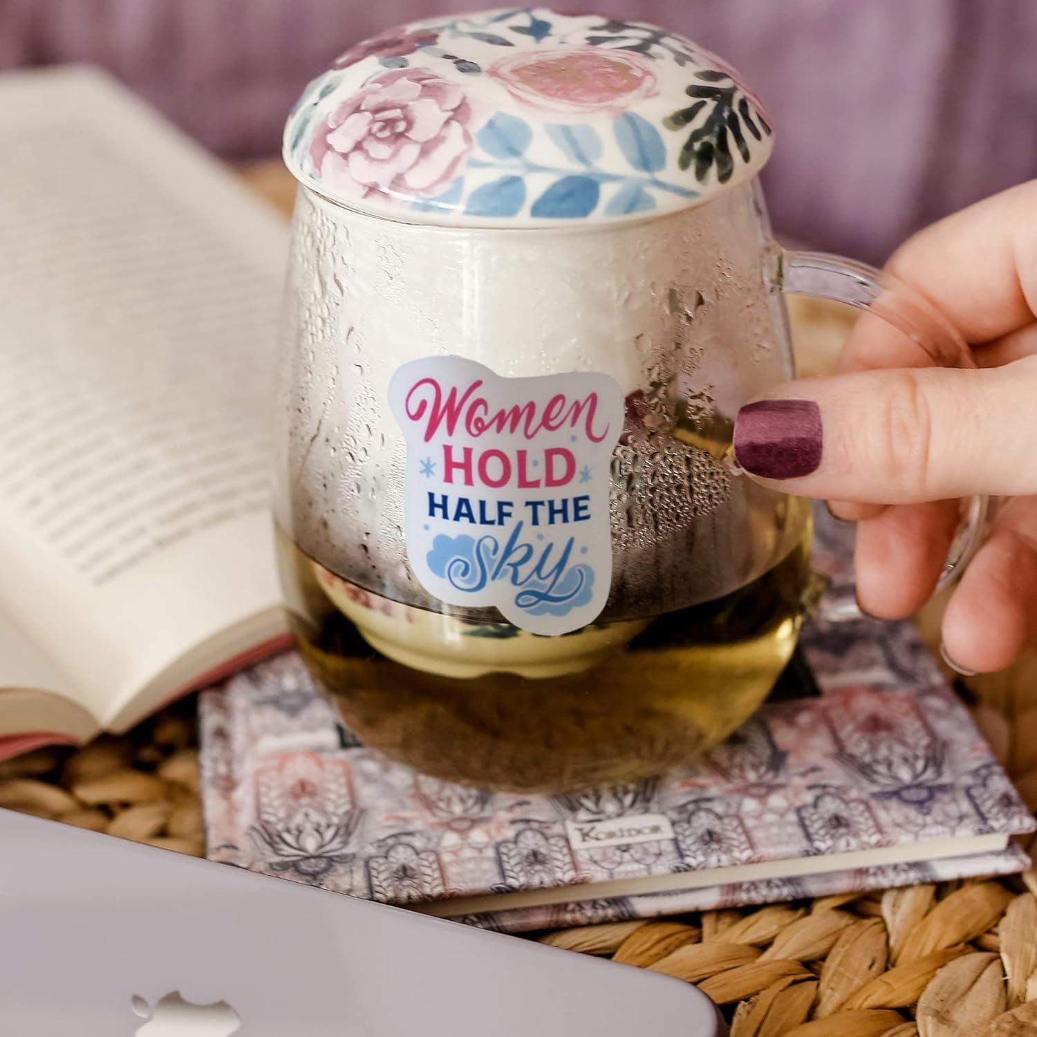 Navy Peony Notable Women Quote Stickers (26Pcs) &ndash; Empowerment for Women, Feminists