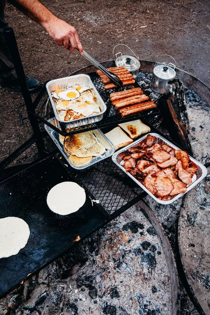 Campfire Camping BBQ Combo Cooking Grill, Large image number 2