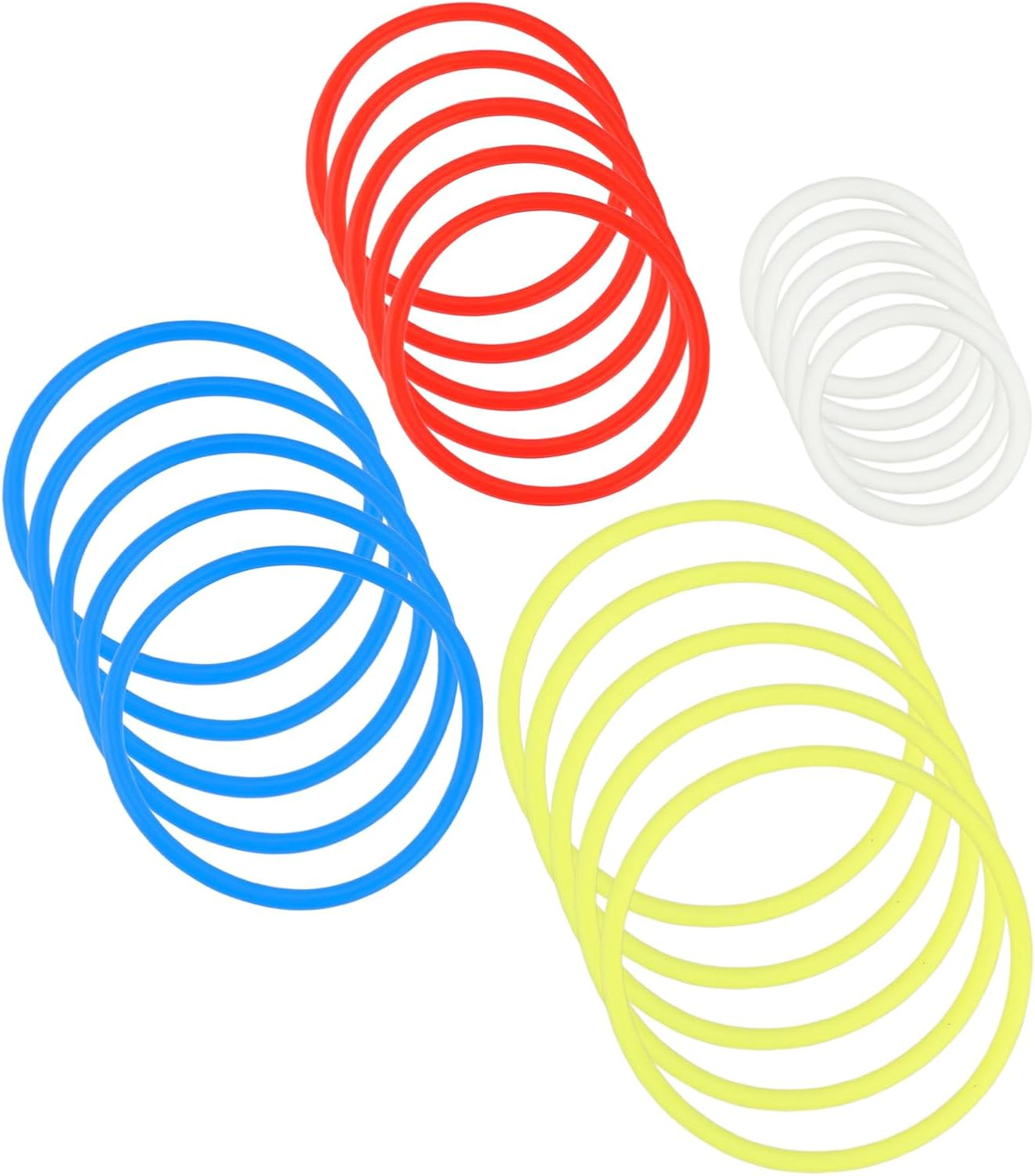 Be in Your Mind 20Pcs Clamping Building Blocks Kit Belt Rubber Band 2X2 3X3 4X4 5X5 Building Block Bricks Rubber Bands Compatible with  85543 85544 85545 85546 Sets