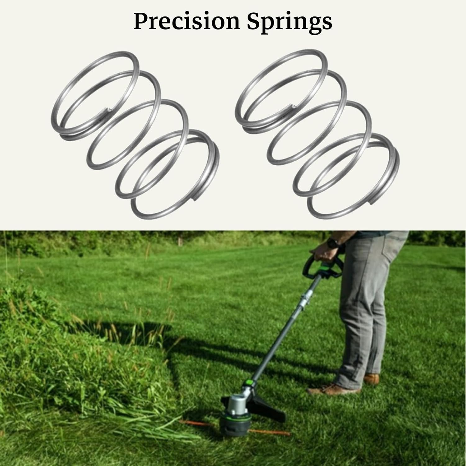 5PCS Trimmer Head Replacement Springs 678749001 &ndash; Compatible with Ryobi RY252CS/RY253SS Etc&ndash; 1.57"X1" High-Tensile Brushcutter Spring Parts image number 1