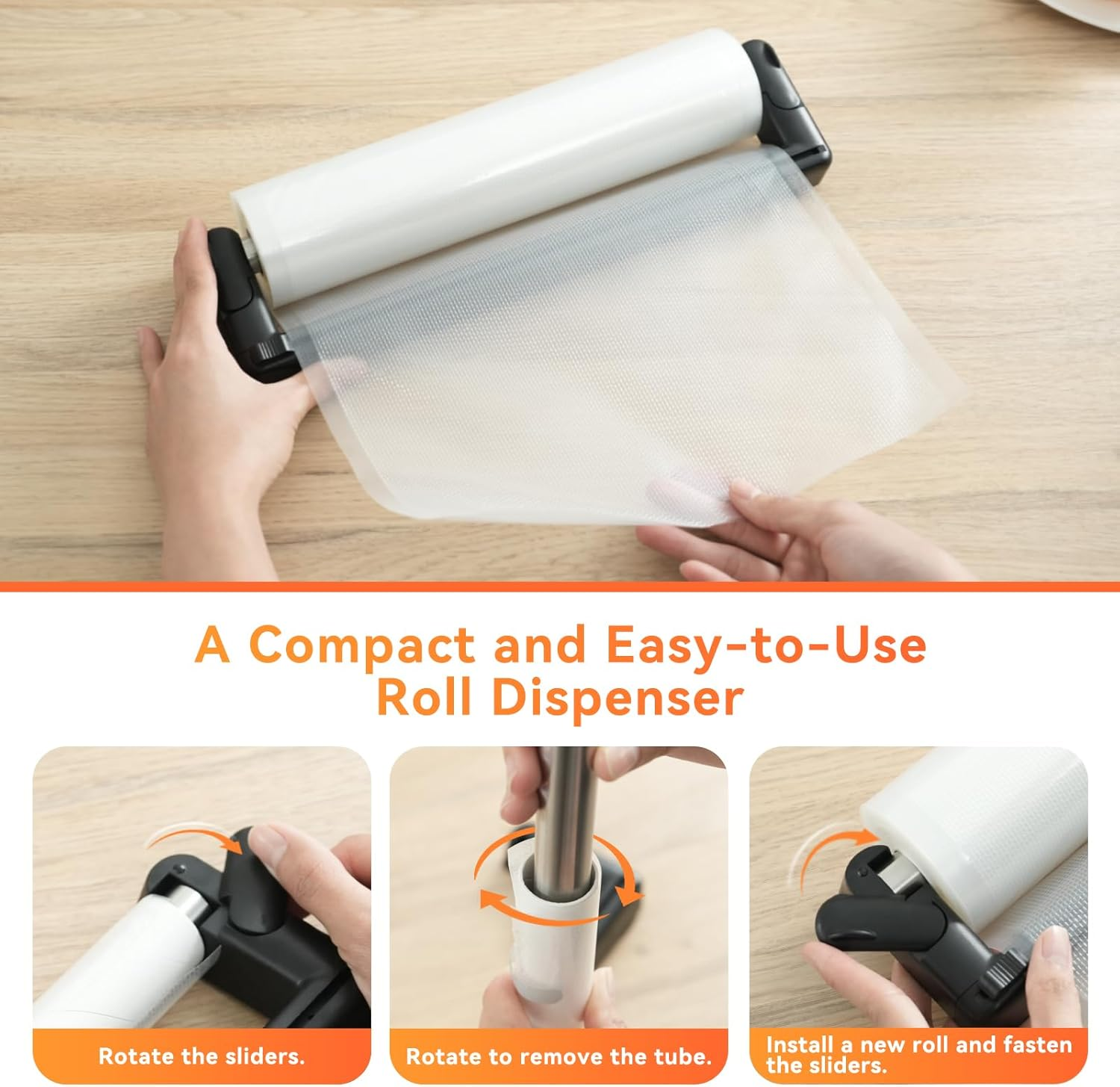 4 Pcak 20Cmx6M 28Cmx6M Vacuum Sealer Bags Food with Cutter, Wevac Vacuum Seal Bags BPA Free, Commercial Grade Compatible with All Vac Machines, Food Saver, Sous Vide and Great for Storage