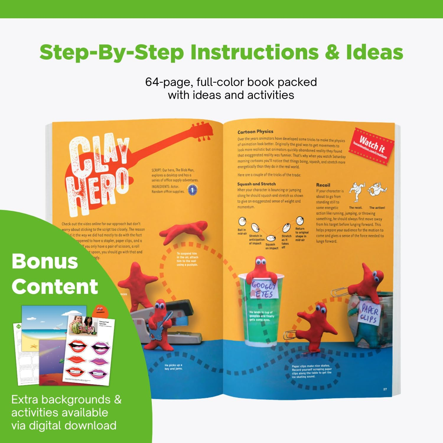 HUE Animation Studio: Complete Stop Motion Kit (Camera, Software, Book) for Windows/Macos (Blue) with Carry Case image number 1