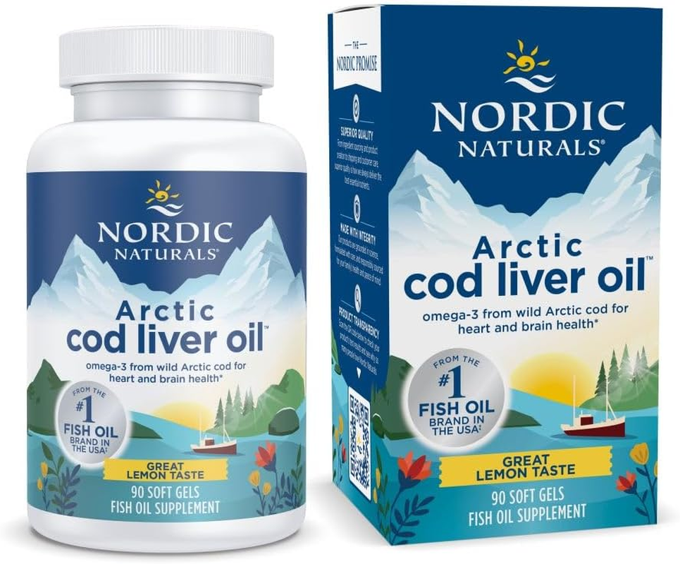 Nordic Naturals Arctic Cod Liver Oil, Lemon - 90 Soft Gels - 750 Mg Total Omega-3S with EPA & DHA - Heart & Brain Health, Healthy Immunity, Overall Wellness - Non-Gmo - 30 Servings image number 2